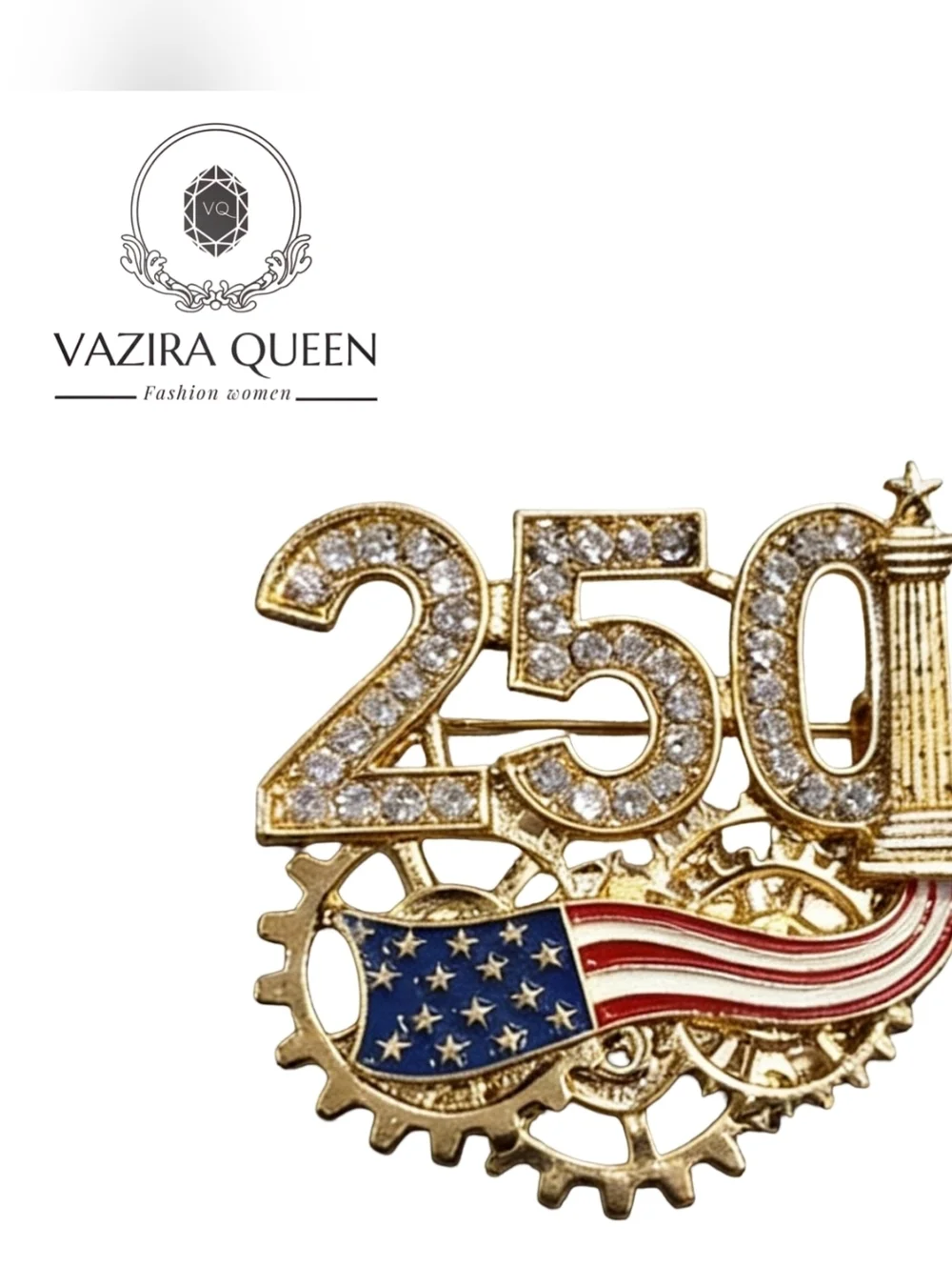 VQ USA Brooch